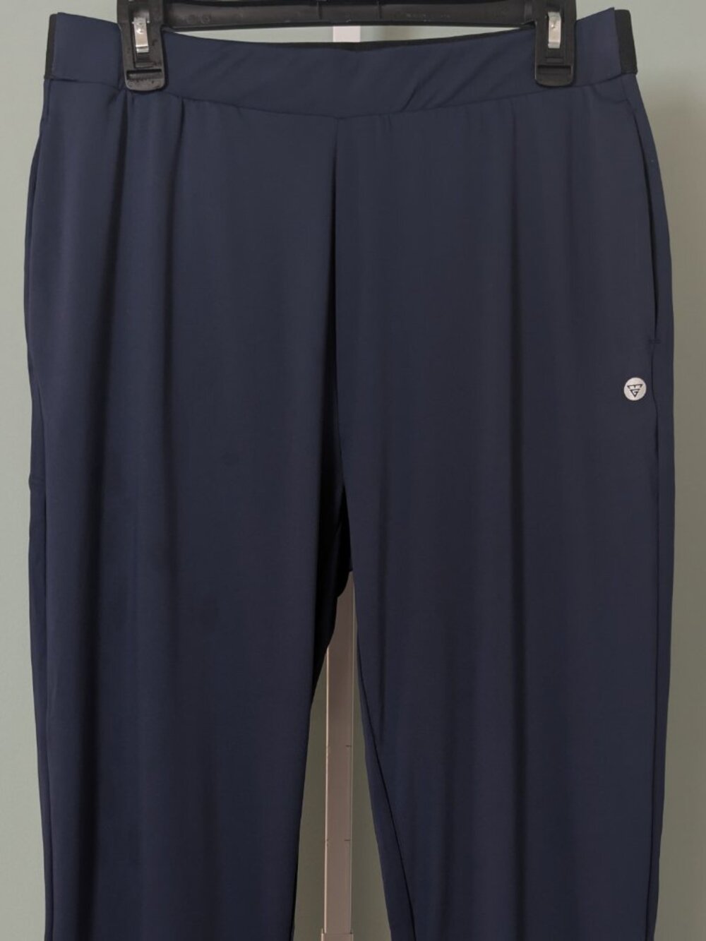 Women's Joggers 28" Inseam 31" Waist Stretch Drawstring Running Sweatpants-Navy